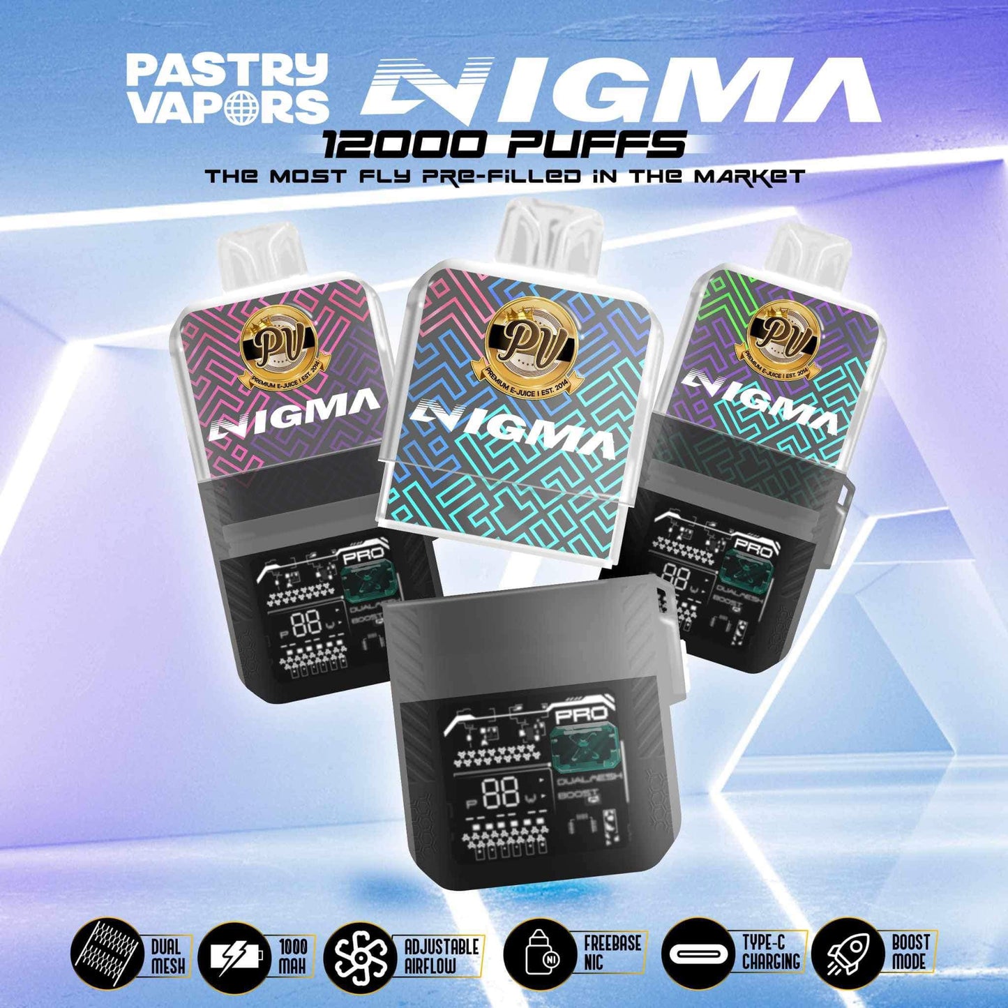 NIGMA KIT PASTRY VAPORS 12000 PUFFS